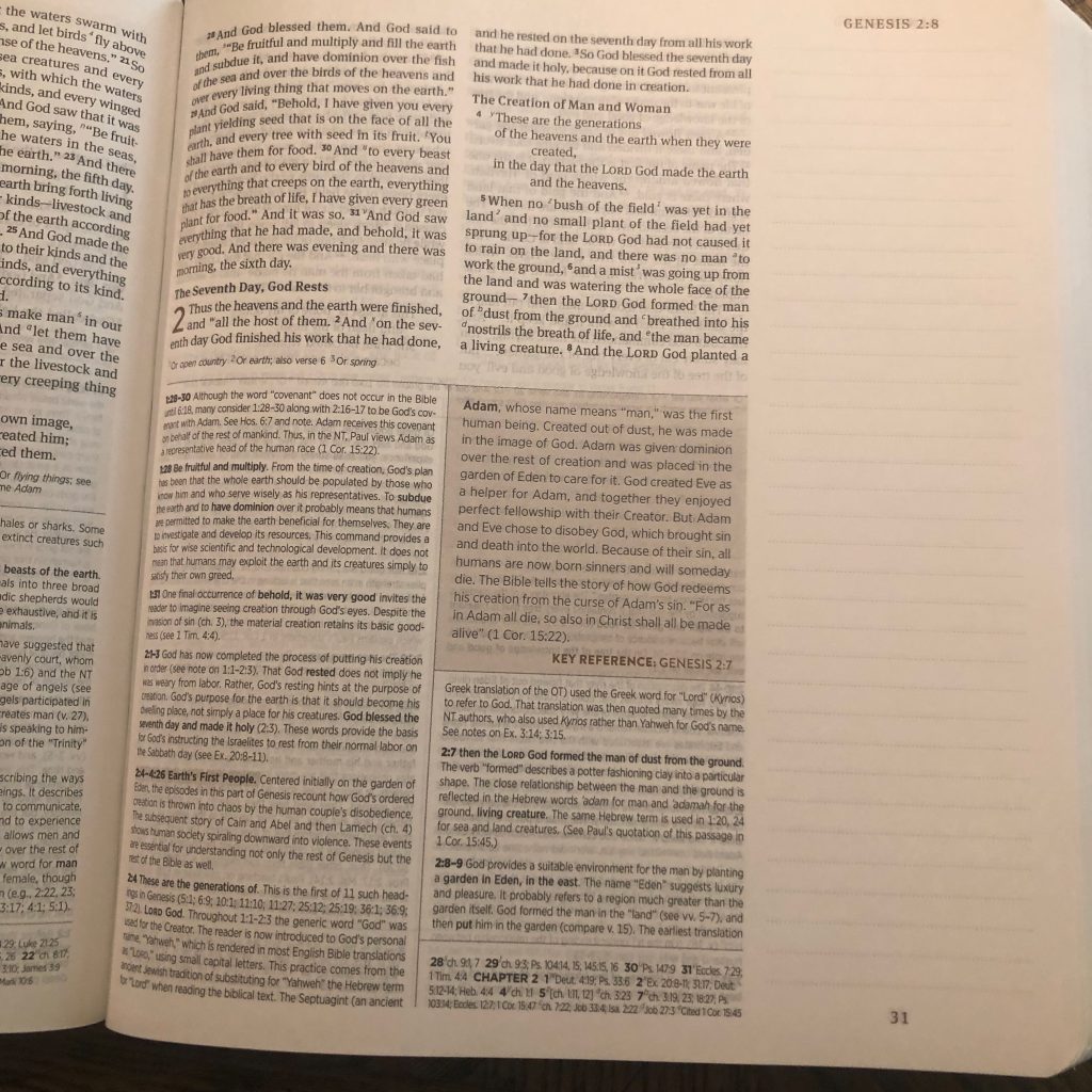 Text of Journaling Study Bible