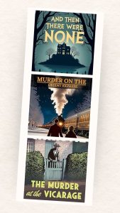 covers of three Agatha christie books to read in 2026